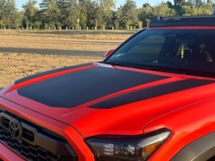 Matte Black Hood Vinyl Decal Graphics for 2024-2026 Toyota Tacoma TRD PRO