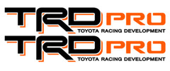Pair (2) 18″ TRD PRO Stickers Decals, Fits Toyota Tacoma, Tundra, 4Runner, Truck