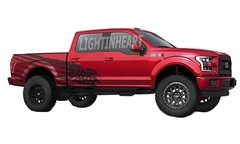 Fit For Ford Raptor F-150 Sticker American Flag Stripe Pickup Trunk Side Decals