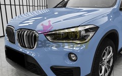 1FTx5FT PPF Porcelain Blue Gloss Color Vinyl Paint Protection Film Scratch Wrap