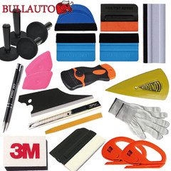 PRO Car Wrap Vinyl Tools Kit Scratch-free Squeegee Scraper Razor Glove Magnets