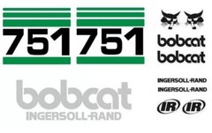 (ORIGINAL LOOK) BOBCAT 751 NEW FULL DECAL STICKER SET KIT free shipping.