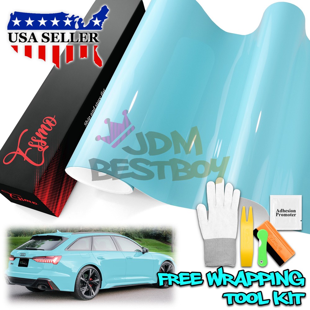 Color PPF Paint Protection Film Gloss Teal Blue Car Paint Scratch Shield Wrap