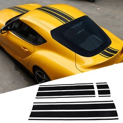 Rally Racing Stripes Hood Roof Trunk Vinyl Decal Fit For Toyota Supra 2019-2022