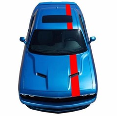 NEW Fits CHALLENGER 8″ Single Offset Racing Stripes Vinyl Decal Graphics