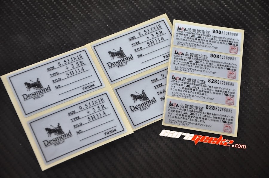 EVO DESMOND REGAMASTER INNER QUALITY REPLACEMENT DECAL STICKER JAPAN 15″ – 18″