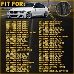 1/2Set Fuel Gas Tank Filler Cap Cover For BMW E92 E90 E60 E46 X1 X5 X6 Z4 & Mini
