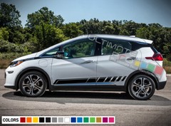 Decal sticker kit Stripe For Chevrolet Bolt Carbon 2012 2013 2014 2015 lip skirt