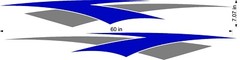 (4) RV Trailer Truck Boat Accent Stripe Decal Graphics Cust. Colors- ST19
