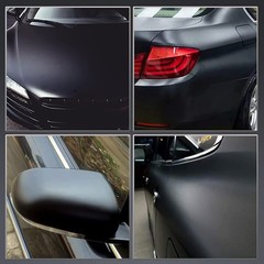 12 x 60″ Matte Flat Black Vinyl Film Wrap Sticker Decal Bubble Free Air Release