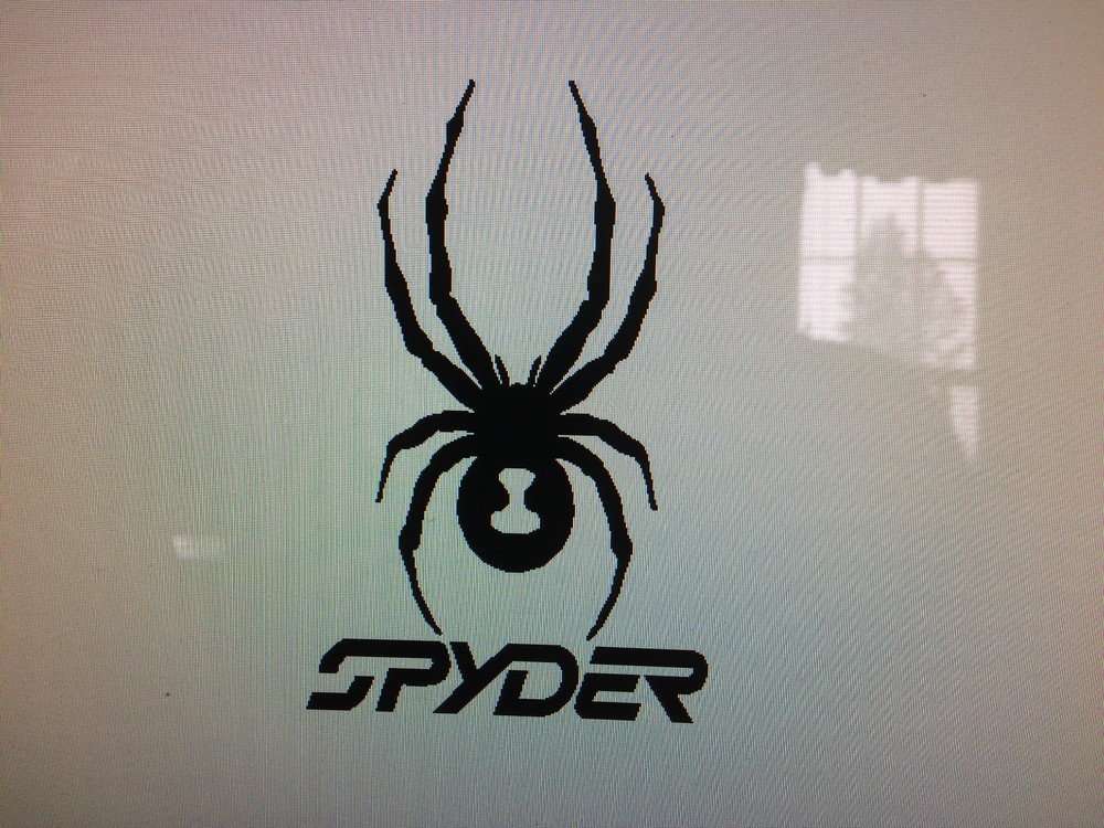2 SPYDER 5” x 8” Logo-Vinyl-Decal-Car-Truck-Window-Sticker