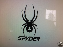 2 SPYDER 5” x 8” Logo-Vinyl-Decal-Car-Truck-Window-Sticker
