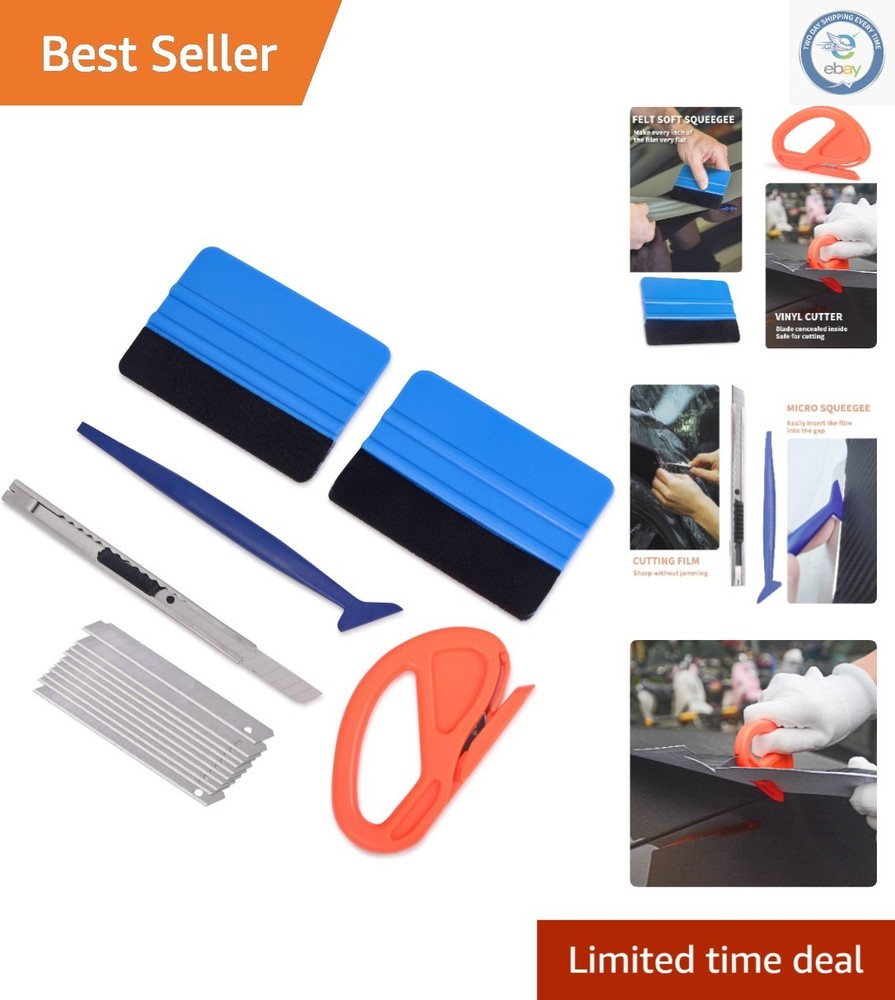 Comprehensive Vinyl Wrap Tool Kit for Window Tinting – Complete Car Wrapping Set
