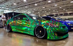 Holographic Brushed Aluminum Emerald Green Rainbow Car Vinyl Wrap Sticker Sheet