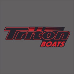 700-107 Triton Black and Red Carpet Graphic Decal Sticker for Fishing Bass Boats