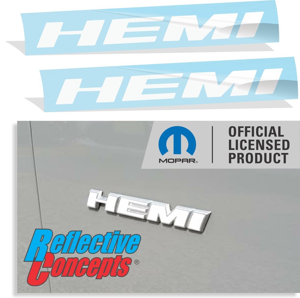 HEMI Fender Badge Overlay Decals (pair) – 2011-2019 Dodge Charger
