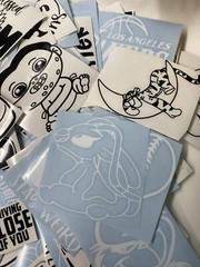 Mixed Bag Lot Of 8 Car Decal Stickers