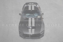 For 24-Up Ford Mustang S650 GT | Matte Gray Over the Top Racing Car Stripe