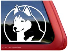 Siberian Husky Dog Car Truck Window Decal Sticker