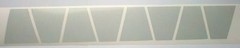 8 WHITE Reflective Fire Helmet Tetrahedrons, Tets, Tetrahedron, Firefighter