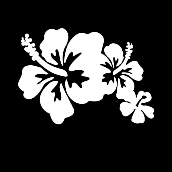 Hibiscus Flowers Sticker Decal