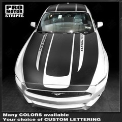 Ford Mustang 2015 2016 2017 Over The Top Sport Stripes Decals (Choose Color)