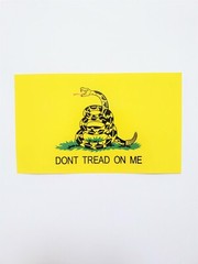 COMBO AMERICAN & GADSDEN FLAG STICKER, USA & DONT TREAD ON ME VINYL DECAL, 2x ea