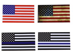 Choose Color AMERICAN FLAG 4-1/2″ x 2-1/2″ Sticker