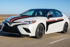 For TOYOTA CAMRY 2018-2022 Car Stickers Bonnet Racing Stripe Side Door Decals