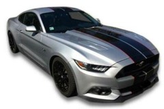 FOR Ford MUSTANG 10″ Plain Twin Rally Racing Stripes Decal Vinyl Graphic 36 FEET
