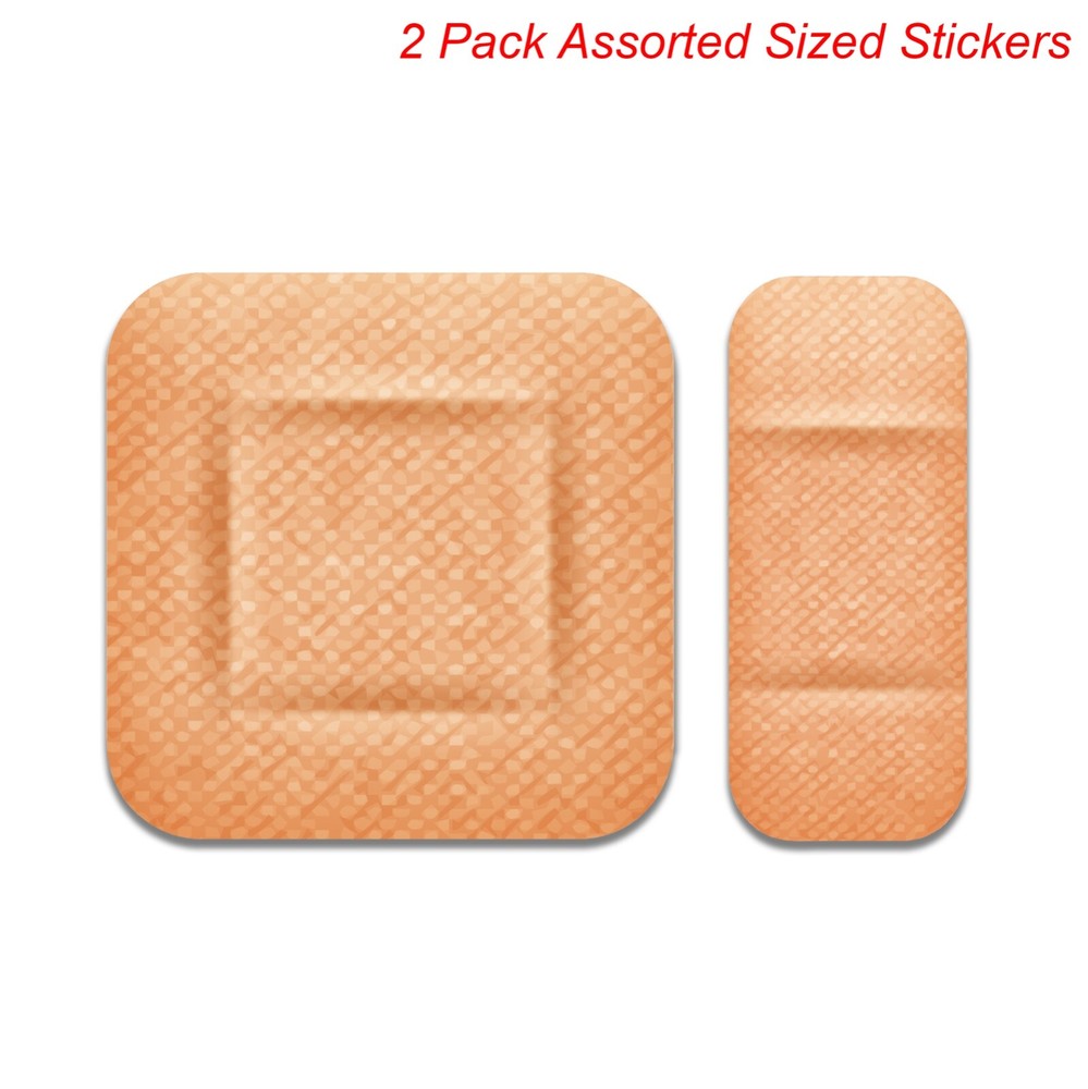 2 Pack Mixed Band Aid Decal Sticker Bandage Dent Ding Scratch Cover Car Truck US