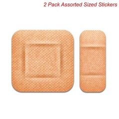 2 Pack Mixed Band Aid Decal Sticker Bandage Dent Ding Scratch Cover Car Truck US