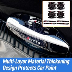 8PCS Car Door Handle Bowl Stickers Protector Covers Anti-Scratch Accessories