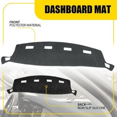 Dashboard Dash Cover Mat Carpet For 02-08 Dodge Ram 1500 2500 3500 Gray Black