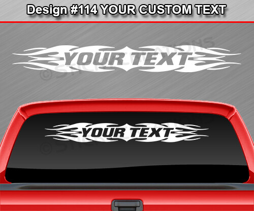 Design #114 Customized Decal Sticker Vinyl Graphic Windshield Window Tribal Car