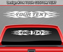 Design #114 Customized Decal Sticker Vinyl Graphic Windshield Window Tribal Car