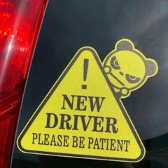 Warning Mark, Yellow New Driver Please Be Patient