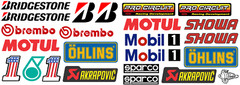 40 + Racing Decals Stickers Drag Race Nascar High Quality Vinyl FREE SHIP