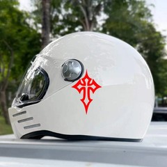 Creative Cross Pattern Motorcycle Sticker Waterproof Vinyl Decal Racing Helmet