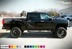 Mud splash For Silverado decal 2007 2014 2015 2017 bed graphics sticker bumper