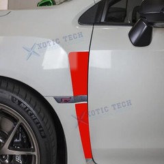 For Subaru WRX STI 2015-2021 Set Red Fender Air Flow Vent Precut Sticker Overlay