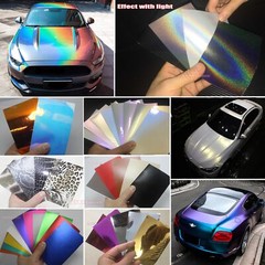 Sample / Chameleon Pearl Metal Mirror Chrome 3D 4D 5D Rainbow Vinyl Wrap Sticker