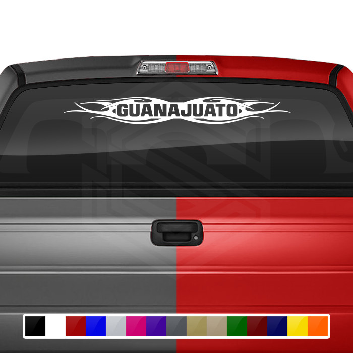 #115 GUANAJUATO Mexico GUA Decal Sticker Windshield Window Vinyl Graphic Estado