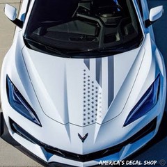 OEM 2026 Chevrolet Corvette Z06 Stars & Steel Edition Hood Decal New Oracle 1PC
