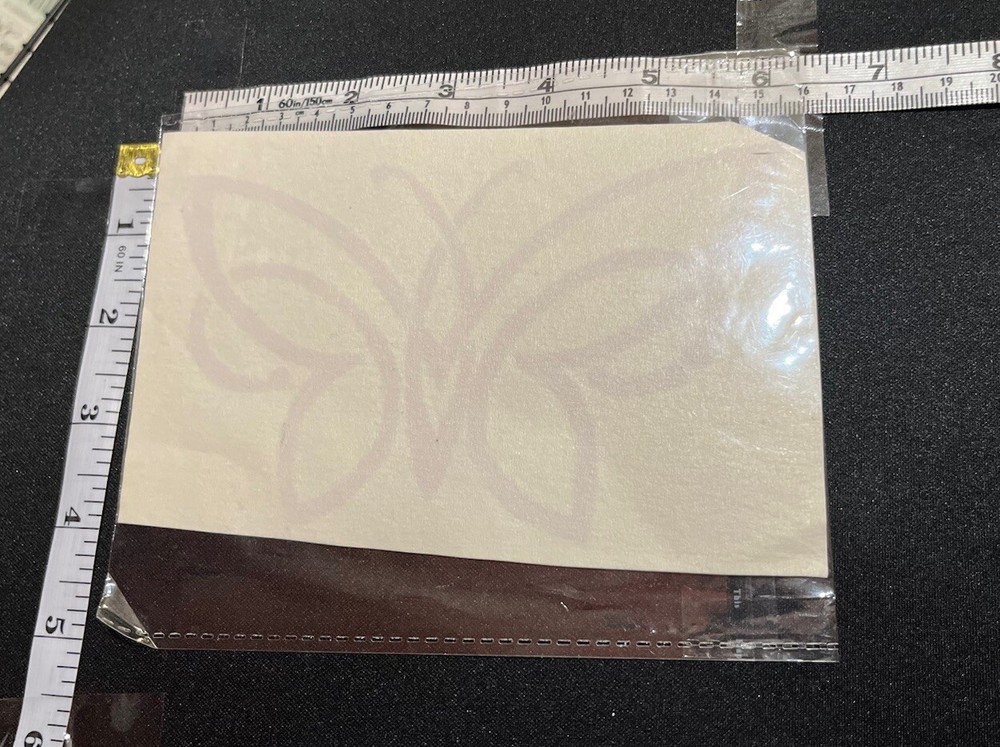 Celtic Knot Butterfly Decal Sticker (White) – 6″ by 3.5″