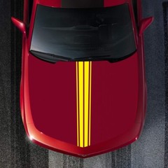 Long Strip Hood Cover Stickers Decals Vinyl Wrap Film For Car SUV Pickup Truck