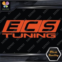 Compatible With ECS Tuning Performance Racing JDM Logo Vinyl Decals Stickers