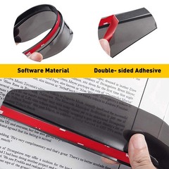 2/4X Rear Rain Mirror View Board Eyebrow Sun Guard Visor Car Accessories Black S