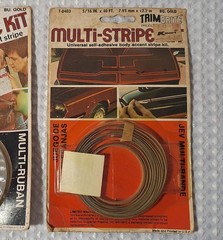 Vintage TrimBrite Multi-Stripe Pinstripe Kit Bu Gold Original Package Lot of 2
