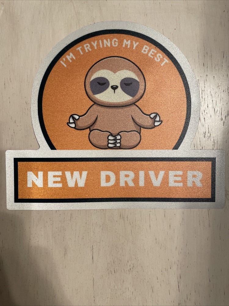 6.75*5.5in New Driver Student Driver Car Sticker Decal
